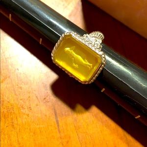 Judith Ripka Yellow Goddess IntaglioCZ 925